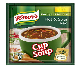Knorr Veg Hot and Sour Cup A-Soup, 11g (Pack Of 6 Pcs)