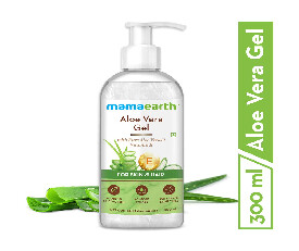 Mamaearth Aloe Vera Gel For Face, with Pure Aloe Vera &amp; Vitamin E 300ML (319)
