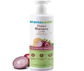 Mamaearth Onion Shampoo for Hair Growth &amp; Hair Fall Control 400ML (559)