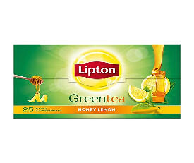 Lipton Honey Lemon Green Tea Bags, 25 Pieces