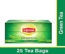 Lipton Pure &amp; Light Green Tea Bags, 25 Pieces