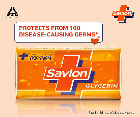 Savlon Glycerine Soap,125gm (Pack Of 5) + Palmolive Body Wash 250ml Free 