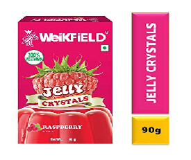 Weikfield Jelly Crystals, Raspberry, 90g