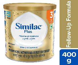 SIMILAC Plus Infant Formula Powder - Stage 3, From 12 To 24 Month, 400 g