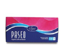 Paseo Tissues Box - 200 Pulls (Pack of 3)