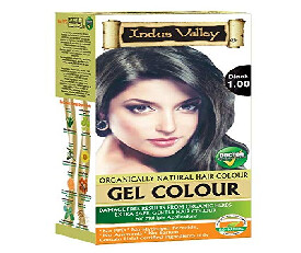 Indus Valley Gel Hair color ,1.00 , Black