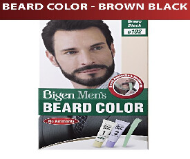 Bigen Mens Beard Color, Brownish Black B102