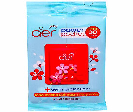 Godrej aer power pocket Bathroom Fragrance Fresh Rose Fresh blossom 10gm