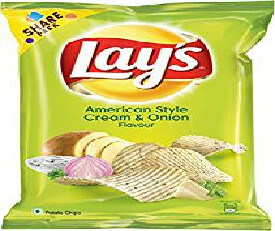 Lays Cream &amp; Onion Chips 73gm