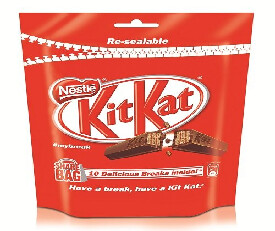 Nestle Kitkat Home Pack125.8gm (Pack Of 17 Pcs)