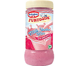 Dr. Oetker Funfoods Mix Milkshake Powder Strawberry Flavour 200gm