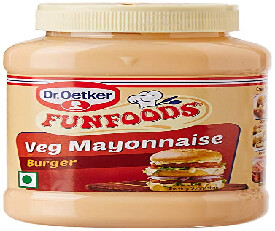 Dr. Oetker Funfoods Burger Mayonnaise Eggless, 250gm