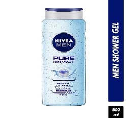 Nivea Men Shower Gel, Pure Impact 3 IN 1, 500ml (549)