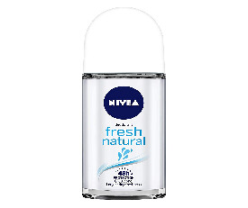 Nivea Fresh Natural for Unisex Deodorant Roll On, 50ml (249)