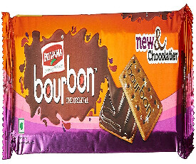 Britannia Bourbon Biscuits 150gm (MRP 40)