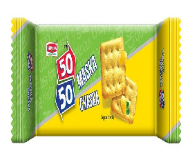 Britannia 50-50 Maska Chaska Biscuits 38gm(MRP 9)