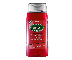 Brut Attraction (RED ALL-IN-ONE Shower gel for Hair &amp; Body | Body Wash for Men,500 ml