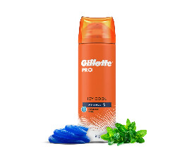 Gillette PRO SHAVING GEL ICY COOL WITH MENTHOL-195g(425)