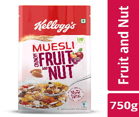 Kelloggs Muesli Fruit &amp; Nut, 750 gms, Pouch