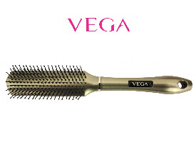 Vega Flat Brush, Grey Color Brush head and handle(E10-FB)