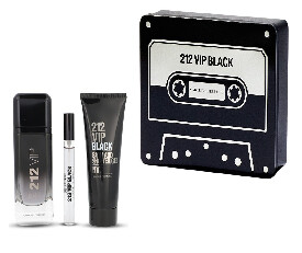 Carolina Herrera 212 Vip Black 3 Pcs. Gift Set For Men