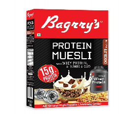 Bagrrys Protein Muesli with Whey Protein, Almonds and Oats - 500g (399)