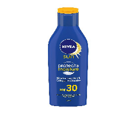NIVEA Sunscreen SPF-30, Protect and Moisture 125ml (520)