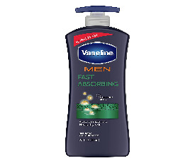Vaseline Men Healing Moisture Body Lotion, Fast Absorbing 600ml