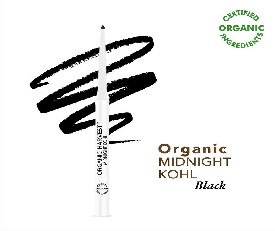 Organic Harvest Midnight Kohl Intense Black Waterproof Kajal Pencil 0.3gm (199)