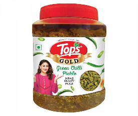 TOPS Pickle Green Chilli -900 gm 