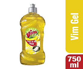 Vim Dishwash Gel 750 Ml, Lemon