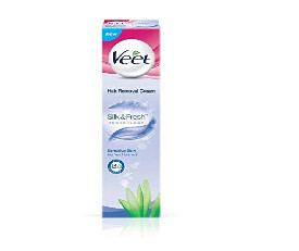 Veet Silk and Fresh Hair Removal Cream, Sensitive Skin - 100g (314)