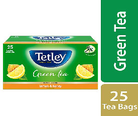 Tetley Green Tea, Lemon and Honey, 25 Tea Bags