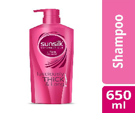 Sunsilk Lusciously Thick and Long (Pink) Shampoo - 650ml (809)