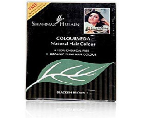 Shahnaz Husain Colourveda Natural Hair Colour, Blackish Brown 100g (210)