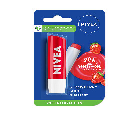 NIVEA Lip Balm, Fruity Strawberry Shine, 4.8g (260)