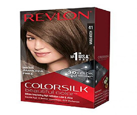 Revlon Colorsilk Hair Color with 3D Color Technology, 41 Medium Brown