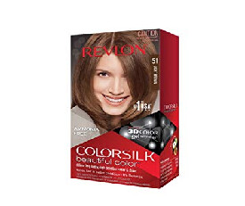 Revlon Colorsilk Hair Color with 3D Color Technology, 51 Light Brown