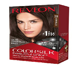 Revlon Colorsilk Hair Color with 3D Color Technology, 20 Black Brown