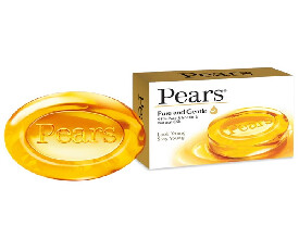 Pears Brown Pure and Gentle Bathing Bar, 125g (Pack of 5)