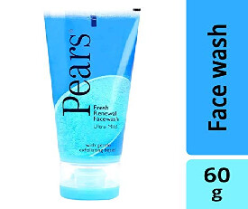Pears Fresh Renewal (Blue) Face Wash, 60g