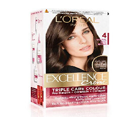 Loreal Paris Excellence Creme Hair Color, 4 Natural Brown (769)