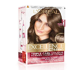 Loreal Paris Excellence Creme Hair Color, 5 Light Brown (729)