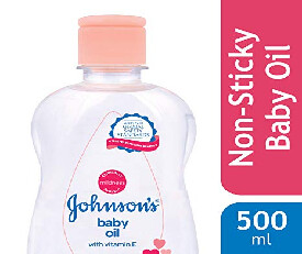 Johnsons Baby Oil with Vitamin E - 500ml (580)