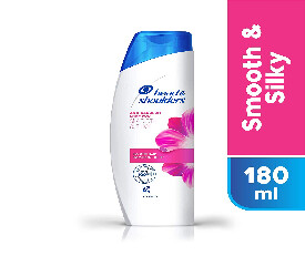 Head &amp; Shoulders Smooth and Silky, 180ml Anti-Dandruff Shampoo (199)