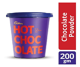 Cadbury Hot Chocolate Drink Powder Mix, 200 gm Pack