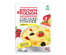 Brown &amp; Polson Veg vanila Custard Powder, 500g