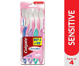Colgate Sensitive Toothbrush - Pack of 4