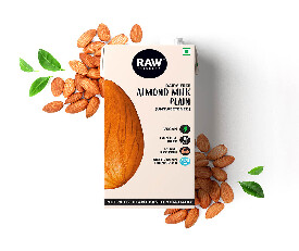 Raw Pressery Almond Milk, Plain Unsweetened 1Ltr Raw Pressery Almond Milk, Plain Unsweetened 1Ltr