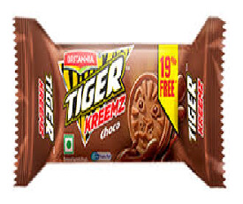 Britannia Tiger Kreemz Chocolate 33.4gm (Pack Of 12 Pcs)